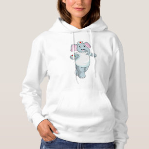 Sudadera Elefante como enfermera con medicina