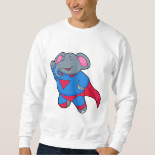 Sudadera Elefante como superhéroe