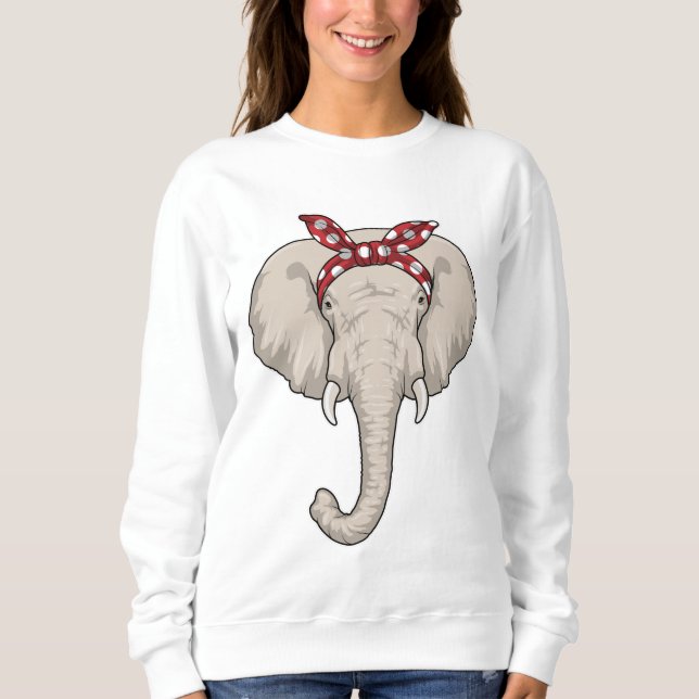 Sudadera Elefante con Bandana (Anverso)