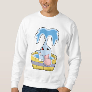 Sudadera Elefante con bañera llena de agua