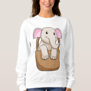 Sudadera Elefante con cesta