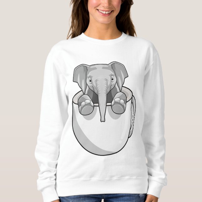 Sudadera Elefante con copa (Anverso)