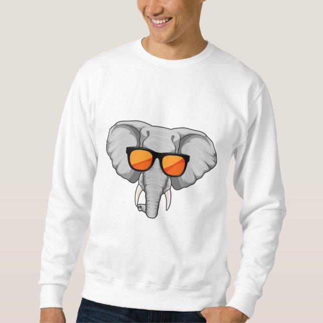 Sudadera Elefante con gafas de sol (Anverso)