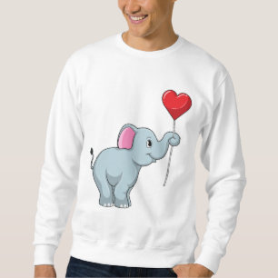 Sudadera Elefante con globo cardíaco