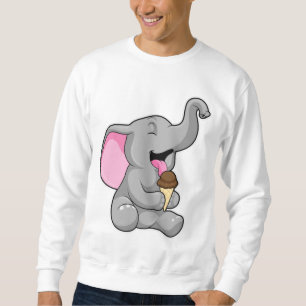 Sudadera Elefante con helado de waffle de chocolate