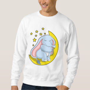 Sudadera Elefante con luna y estrellas