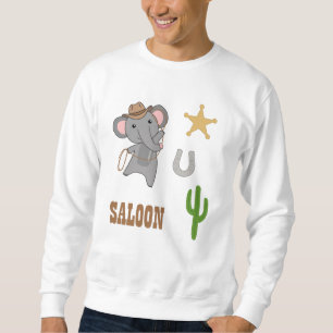 Sudadera Elefante Cowboy Lasso Elefantes del Oeste de Austr