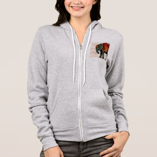 Sudadera Elefante de circo ventilado (Anverso)