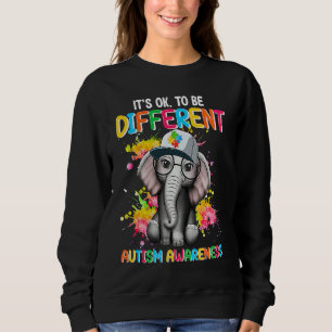 Sudadera Elefante de Conciencia sobre el Autismo Flor Está