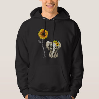 Sudadera Elefante de girasol Amigo de regalo de Elefante Cu