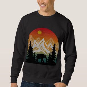 Sudadera Elefante de la Naturaleza Vintage