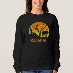 Sudadera Elefante del desierto de Kalahari Meerkat Sunset S