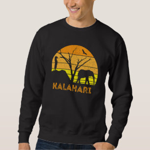 Sudadera Elefante del desierto de Kalahari Meerkat Sunset S