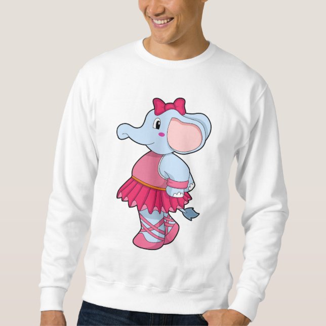 Sudadera Elefante en el ballet con falda (Anverso)