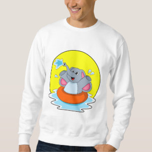Sudadera Elefante en el baño con la vida