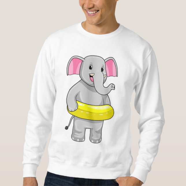 Sudadera Elefante en el baño con la vida (Anverso)