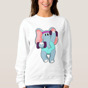 Sudadera Elefante en el entrenamiento de la fuerza con camp