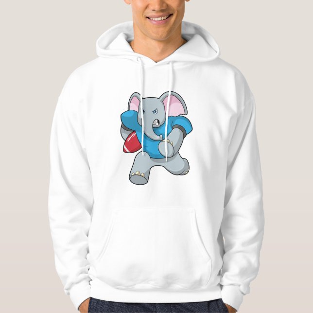 Sudadera Elefante en el fútbol con equipo (Anverso)