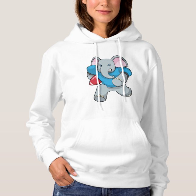 Sudadera Elefante en el fútbol con equipo (Anverso)