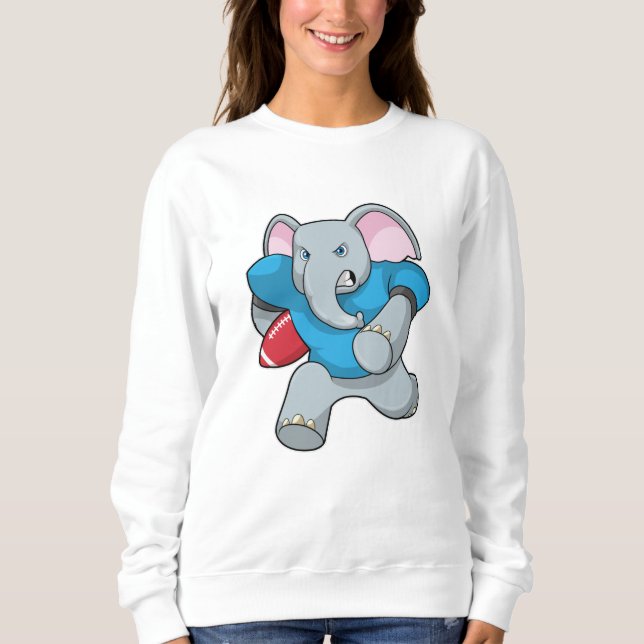 Sudadera Elefante en el fútbol con equipo (Anverso)