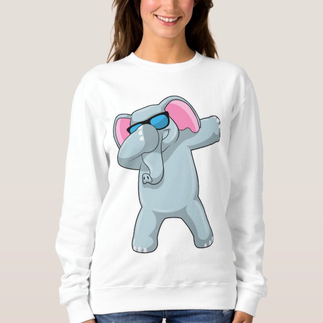 Sudadera Elefante en Hip Hop Dance Dab (Anverso)