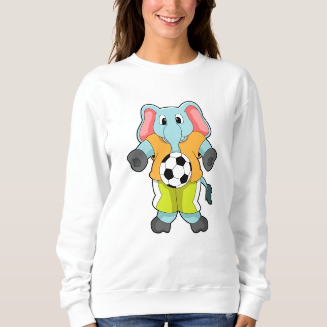 Sudadera Elefante en los deportes de fútbol (Anverso)