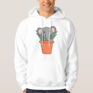 Sudadera Elefante En Plantas De Elefantes Graciosas De Blum