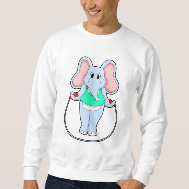 Sudadera Elefante en puesta en forma con cuerda flotante.PN (Anverso)