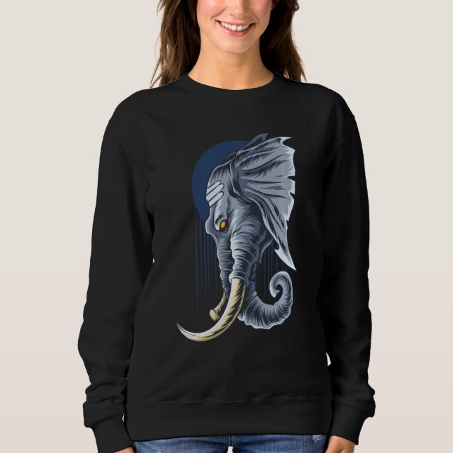 Sudadera Elefante enojado es mi animal espiritual (Anverso)
