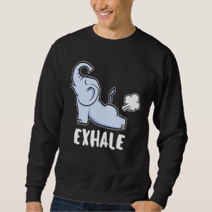 Sudadera Elefante Exhalado De Yoga Para Elefante