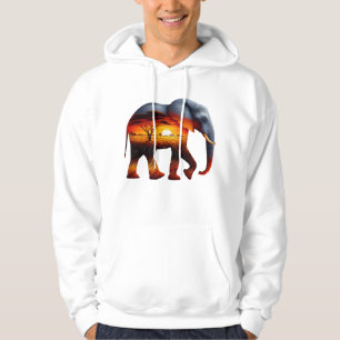 Sudadera Elefante Hoodie Africano