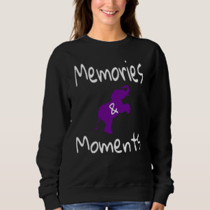 Sudadera Elefante Morado de Apoyo a la Conciencia del Alzhe
