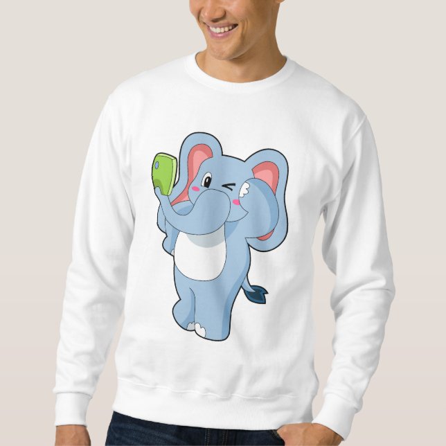 Sudadera Elefante móvil (Anverso)