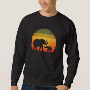 Sudadera Elefante nostálgico amor - Elefante retro