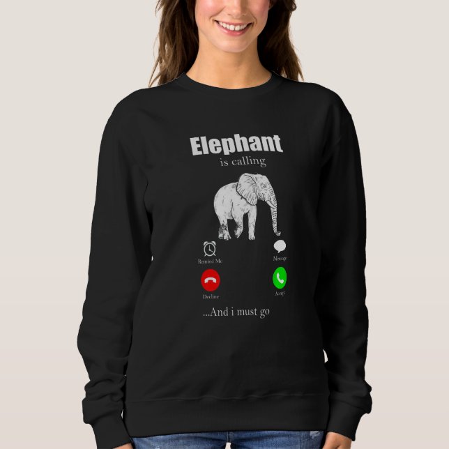 Sudadera Elefante Para Mujeres Hombres Elefantes Novia 1 (Anverso)
