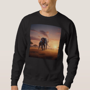 Sudadera Elefante Robot al Atardecer