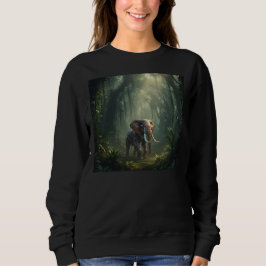 Sudadera Elefante Robot Poderoso en la Jungla Africana