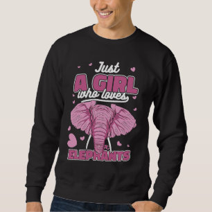 Sudadera Elefante Un chica que ama a los elefantes