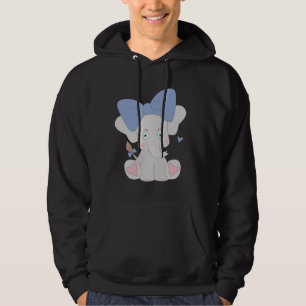 Sudadera Elefantes Cute Animales Elefantes Azules Para Niño