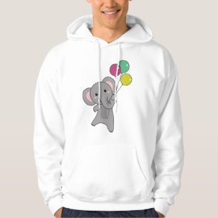 Sudadera Elefantes moscas con globos, niños dulces