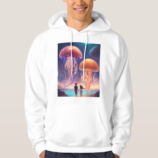 Sudadera Elegancia de medusas: camiseta de inspiración mari (Anverso)