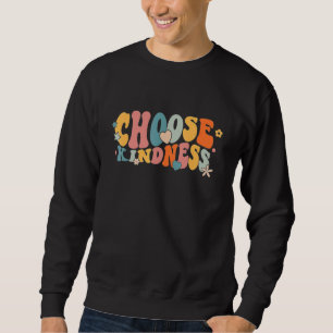 Sudadera Elegancia Retro Elige Amabilidad Mujeres Espiritu