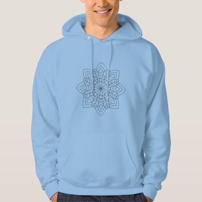 Sudadera Elegant Artistic Pattern Hoodie – Minimal Design  (Anverso)