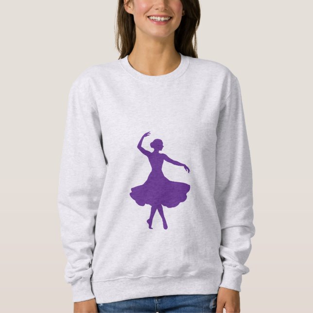 Sudadera Elegant Ballerina Silhouette Ballet Dancer (Anverso)