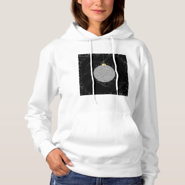 Sudadera Elegant Disco Ball Christmas Ornament (Anverso)