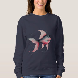 Sudadera Elegant Fish Design – Women’s Sweatshirt