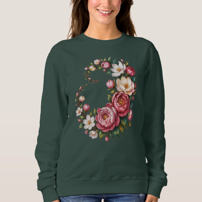 Sudadera Elegant Floral Beauty Sweatshirt (Anverso)