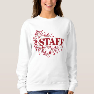 Sudadera Elegant Floral STAFF Sweatshirt for Shops, Events