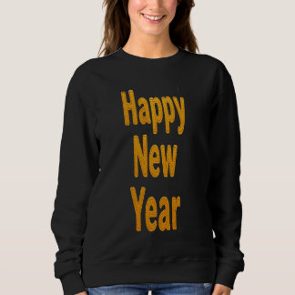 Sudadera Elegant Gold Stitched Typography Classy Party