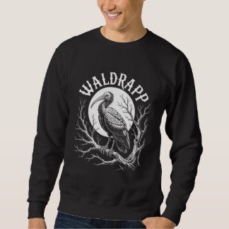 Sudadera Elegant Ibis – Monochrome Wildlife - endangered 